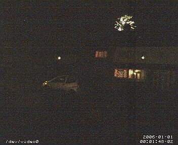 New Year fireworks on 2006-01-01 00:01:48